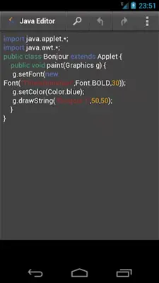 Java Editor android App screenshot 0